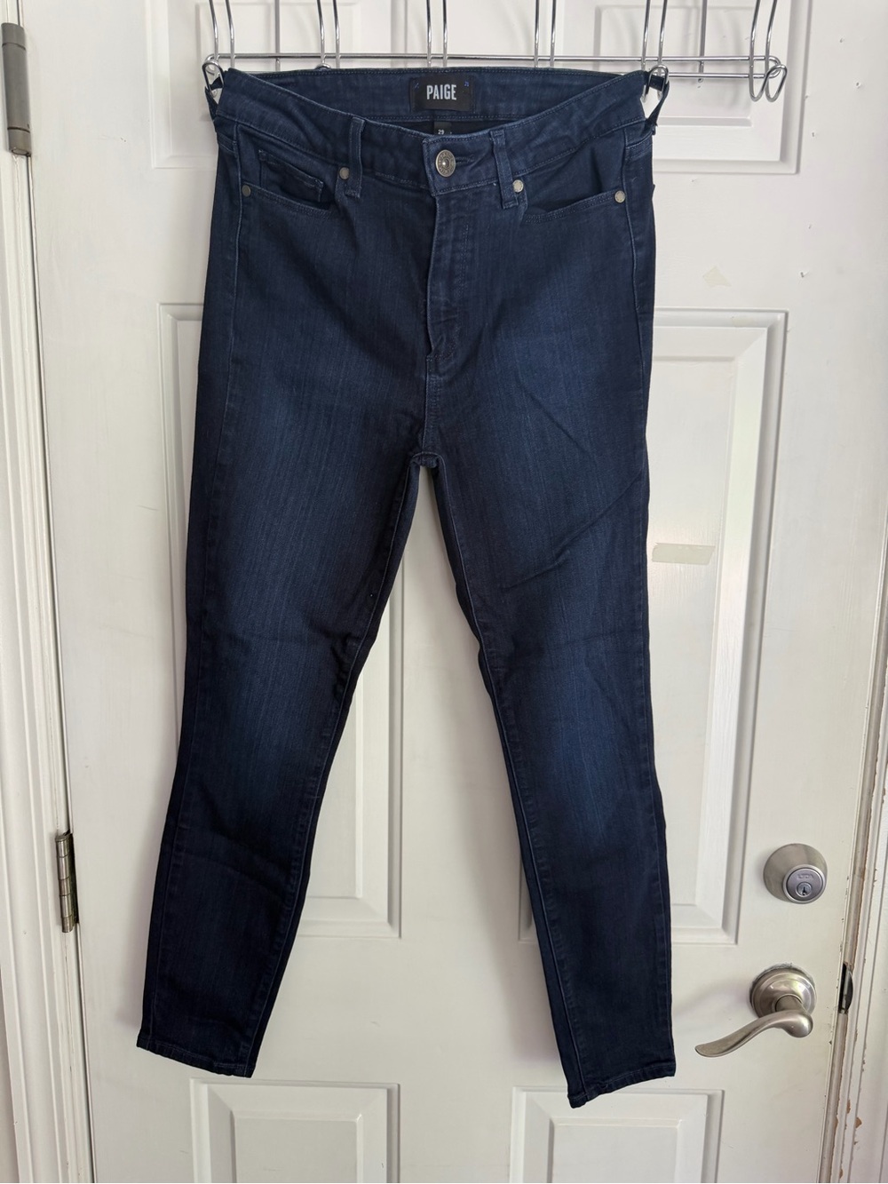 PAIGE Skinny Jeans in Dark Indigo Wash